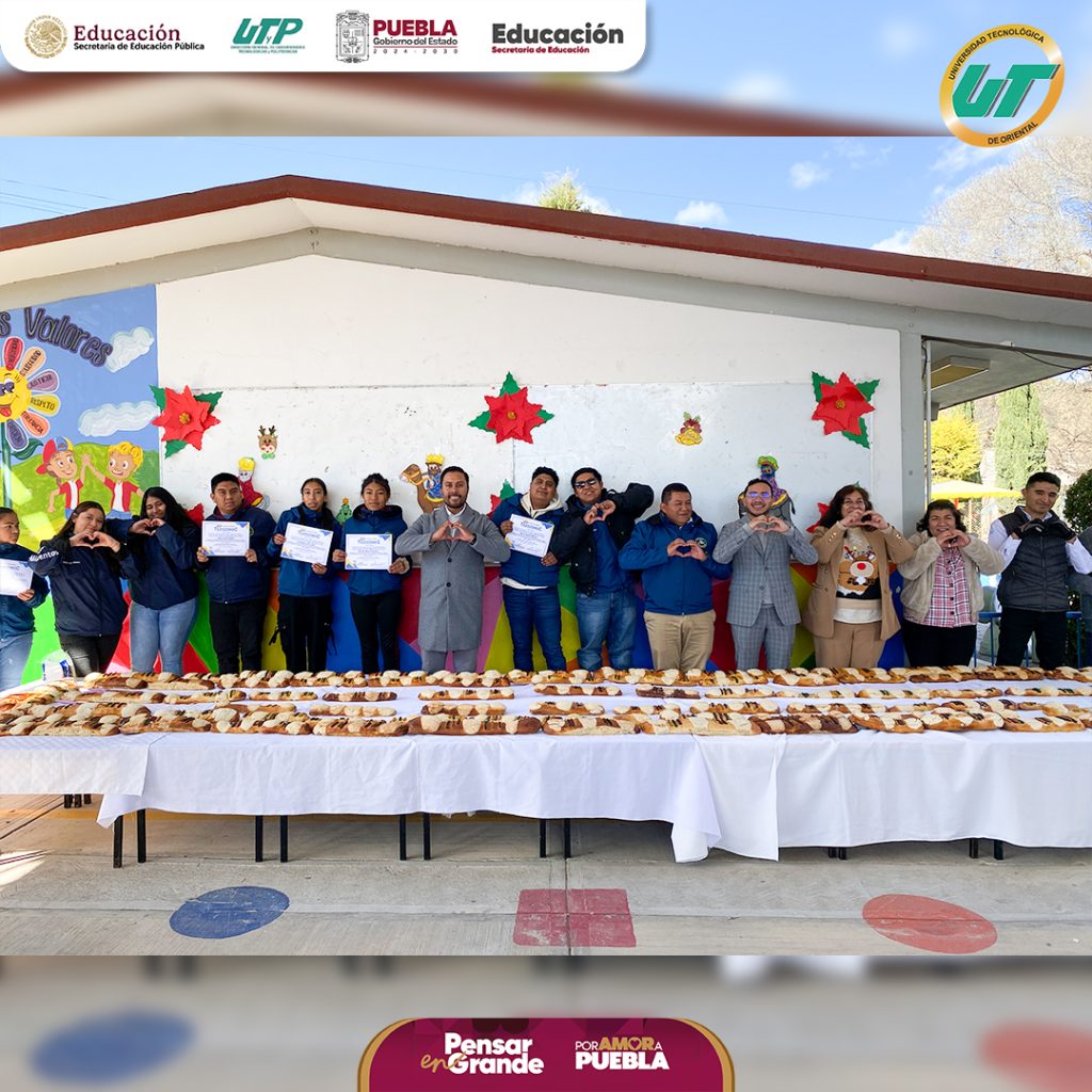 Estudiantes de Procesos Alimentarios de la UT de Oriental elaboran Rosca de Reyes como práctica académica